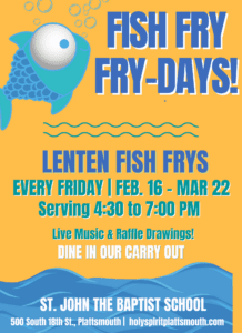 Lenten Fish Fry @ St. John the Baptist